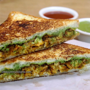 Tandoori chicken sandwich