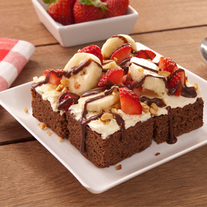 Brownie Banana Split